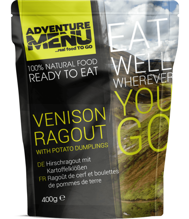 Adventure Menu Venison ragout with dumplings