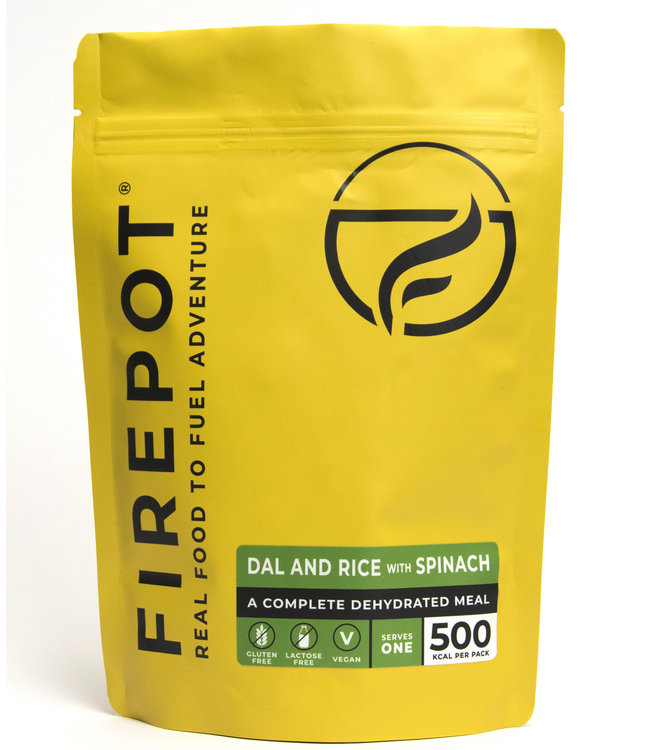 Firepot Dal and Rice with Spinach