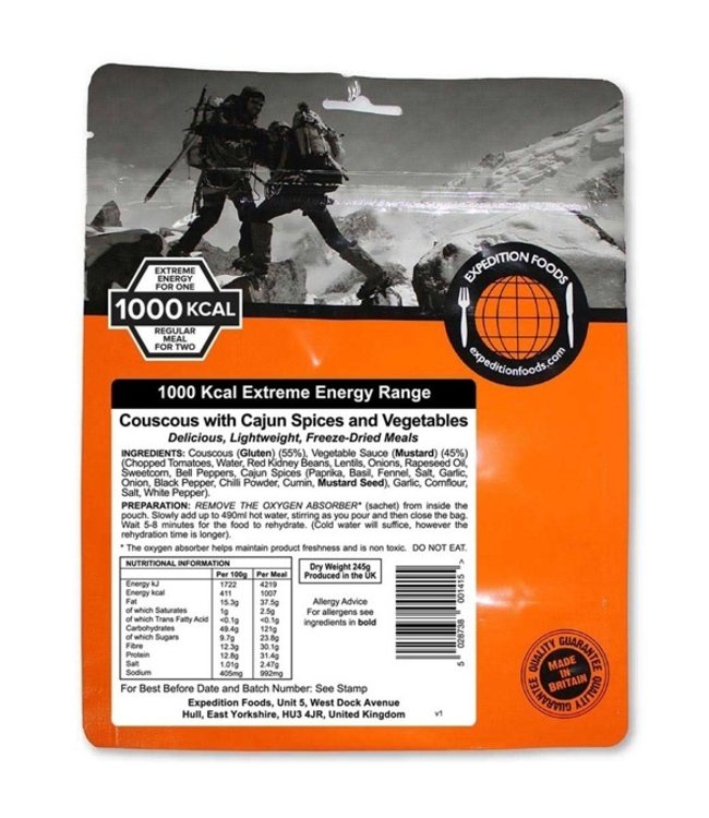 Expedition Foods Couscous with Cajun Spices and Vegetables