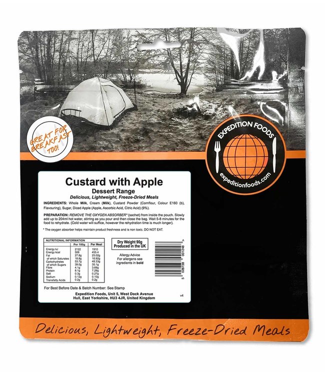 Expedition Foods Custard with Apple