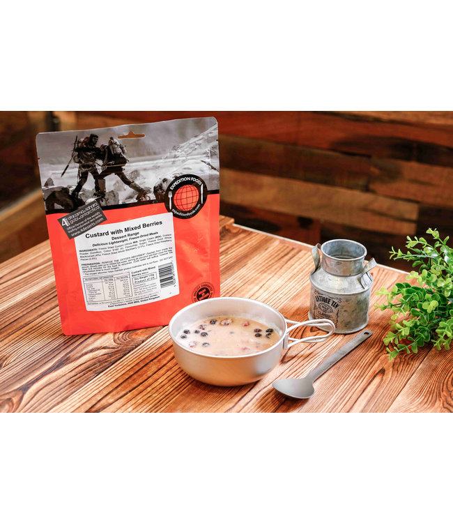 Expedition Foods Custard with Mixed Berries