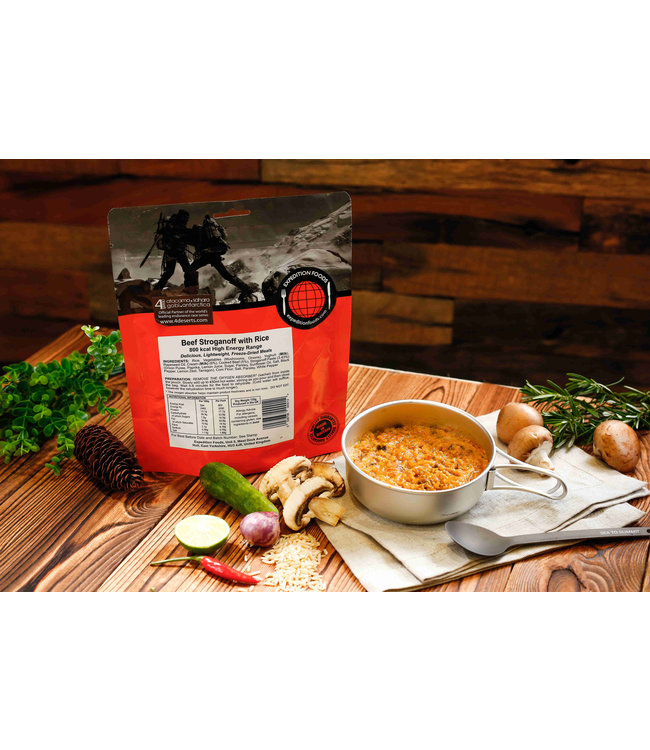 Expedition Foods Beef Stroganoff with Rice