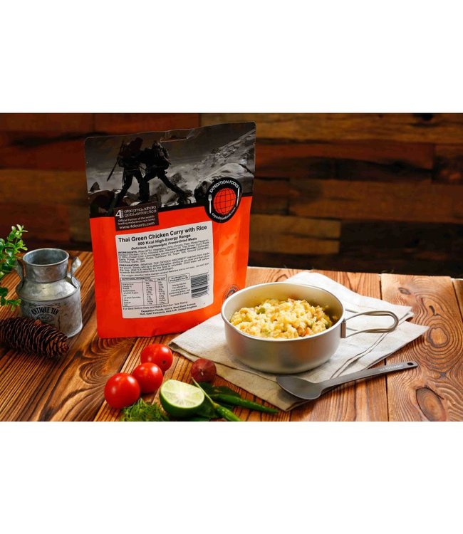 Expedition Foods Thai Green Chicken Curry with Rice
