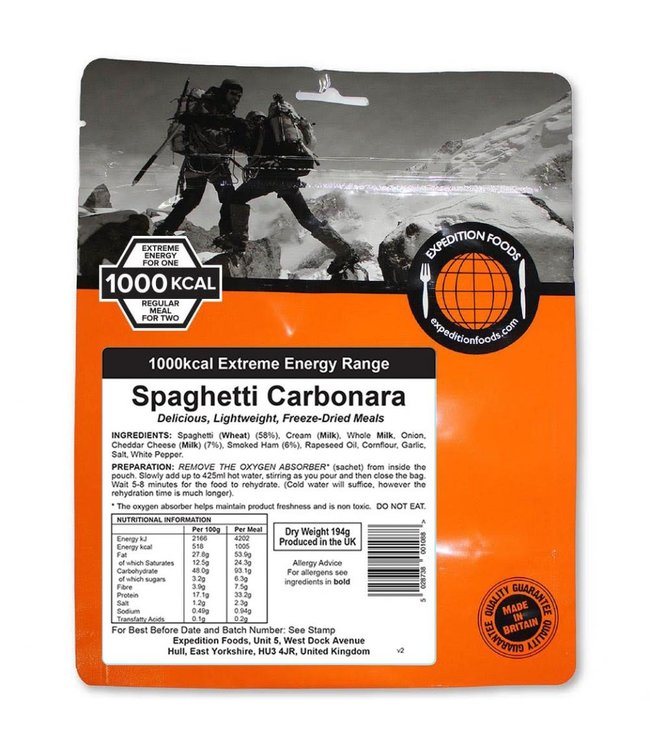 Expedition Foods Spaghetti Carbonara
