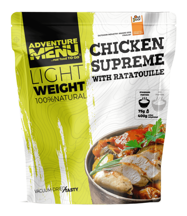 Adventure Menu Chicken supreme with ratatouille