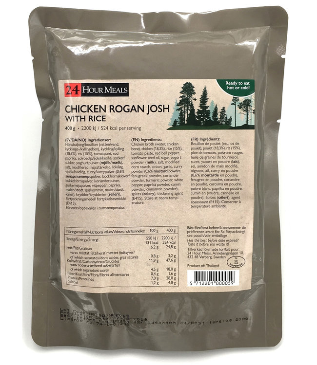 24 Hour Meals Chicken Rogan Josh with Rice