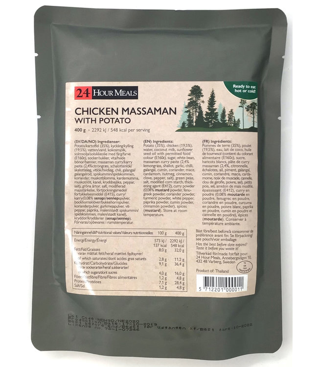 24 Hour Meals Chicken Massaman Potato