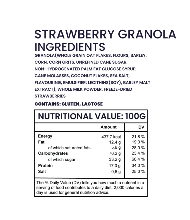 Onestepmeal Strawberry Granola