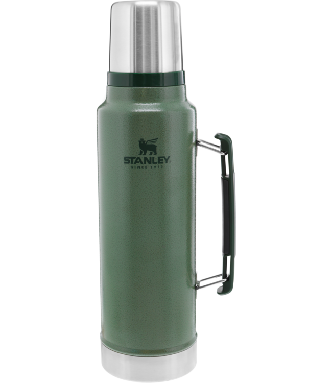 Classic Green Hammered Coffee Vacuum Thermos Bottle Stanley 1.1 Qt