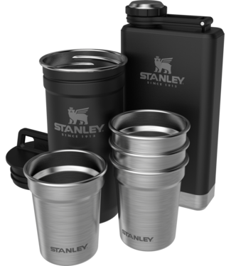 Stanley The Pre-Party Shotglass + Flask Set Matte Black
