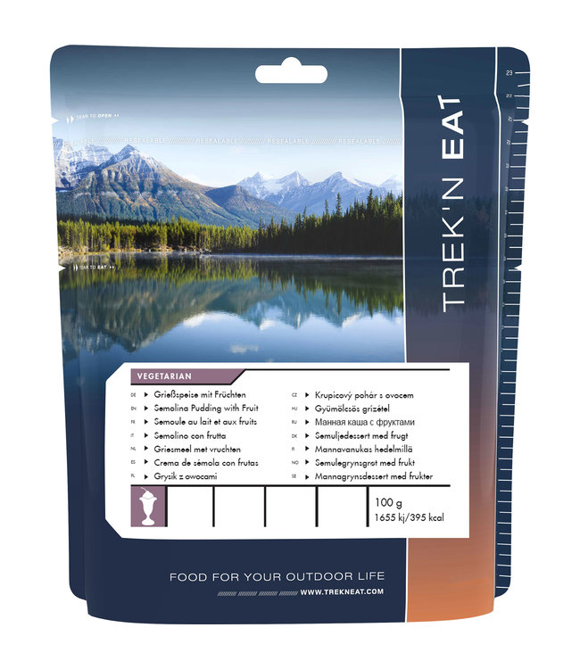 Trek 'n Eat Semolina Pudding with fruits