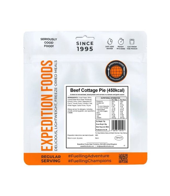 Expedition Foods Beef Cottage Pie