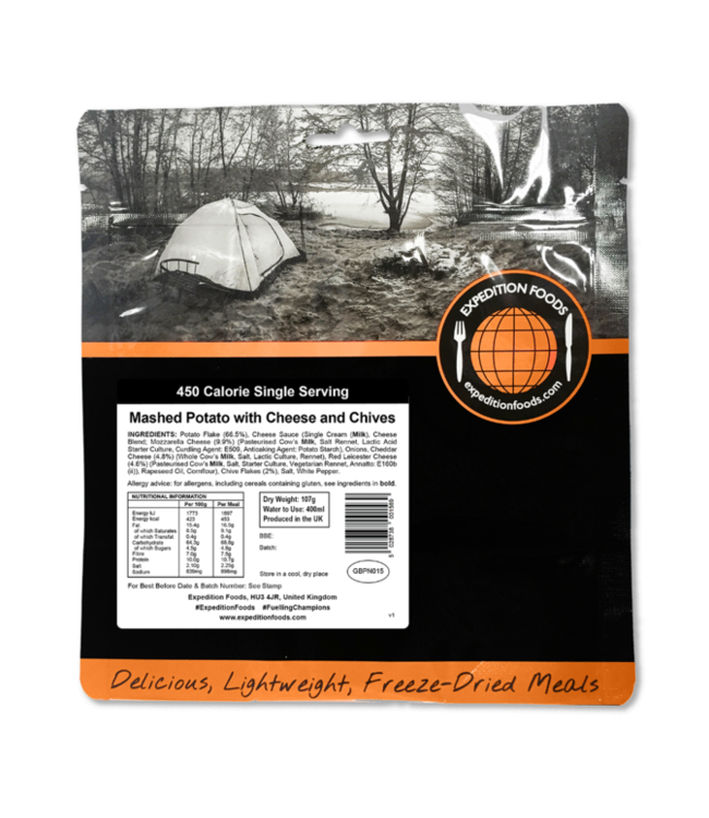 Expedition Foods Mashed Potato with Cheese and Chives