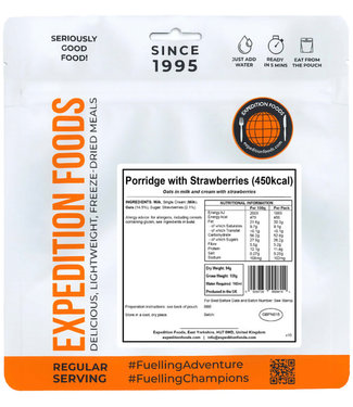 Expedition Foods Porridge mit Erdbeeren