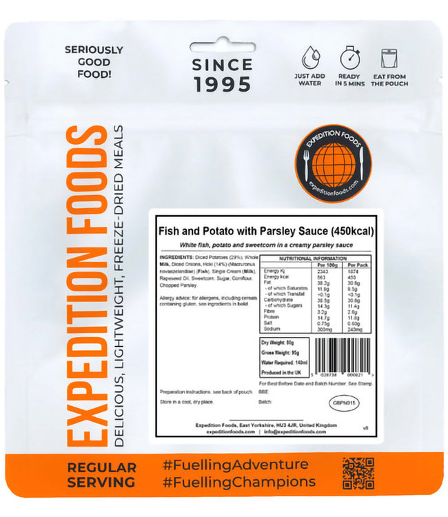 Expedition Foods Fish and Potato in Parsley Sauce