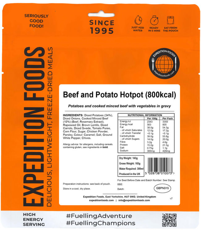 Expedition Foods Beef and Potato Hotpot