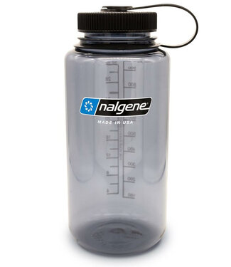 Nalgene Bouteille d'eau 32oz à large ouverture Nalgene Tritan Capuchon gris noir Sustain