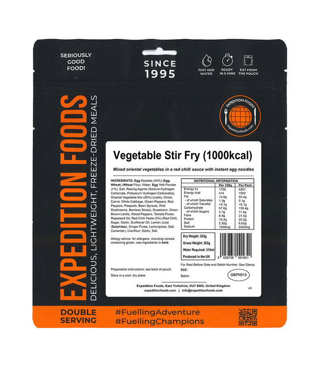 Expedition Foods Vegetable Stir Fry