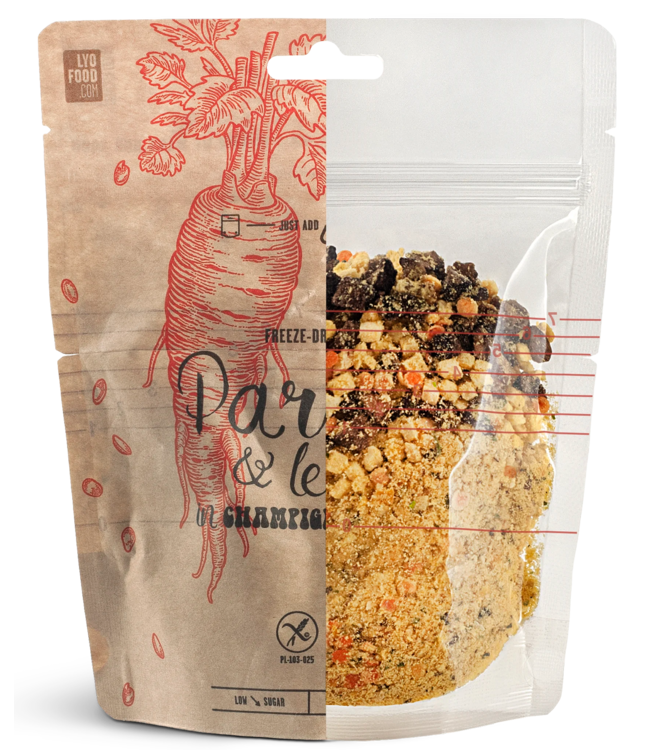 Lyo Food Parsnip and Lentils with Champignons Gravy Bistro