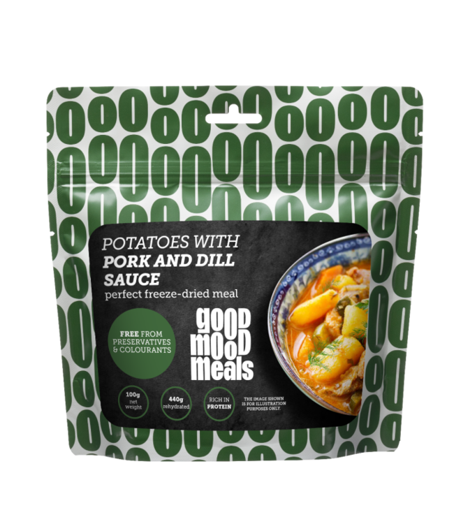 Good Mood Meals Potatoes with Porlk and Dill Sauce