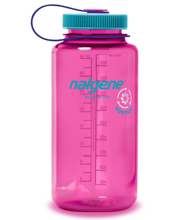 Nalgene 32oz Wide Mouth Electric Magenta Sustain