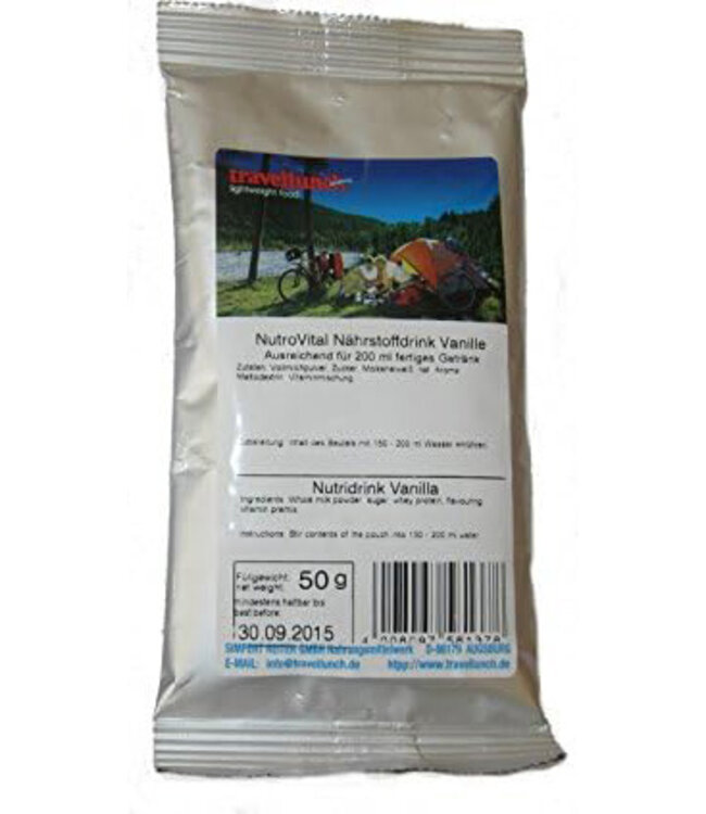 Travellunch Nutritional Powder with Vanilla flavouring