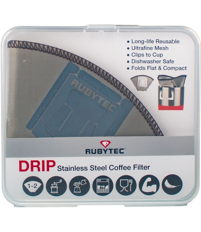 Rubytec Drip Stainless Steel Coffee Filter silver