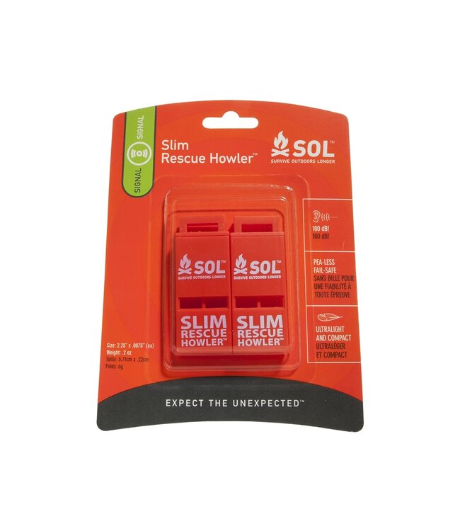 SOL Signaalfluit Slim Rescue Howler 2st