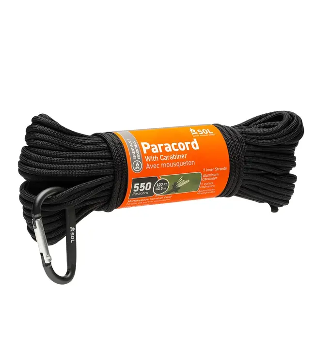 SOL 550 Paracord 30,5 m Karabijnhaak