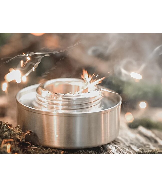 Pathfinder RVS Alcohol Brander (133ml) met Vlam Regelaar