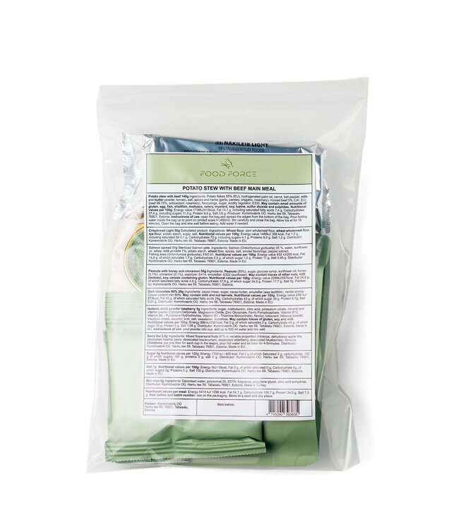 Food Force Potato stew with beef main meal