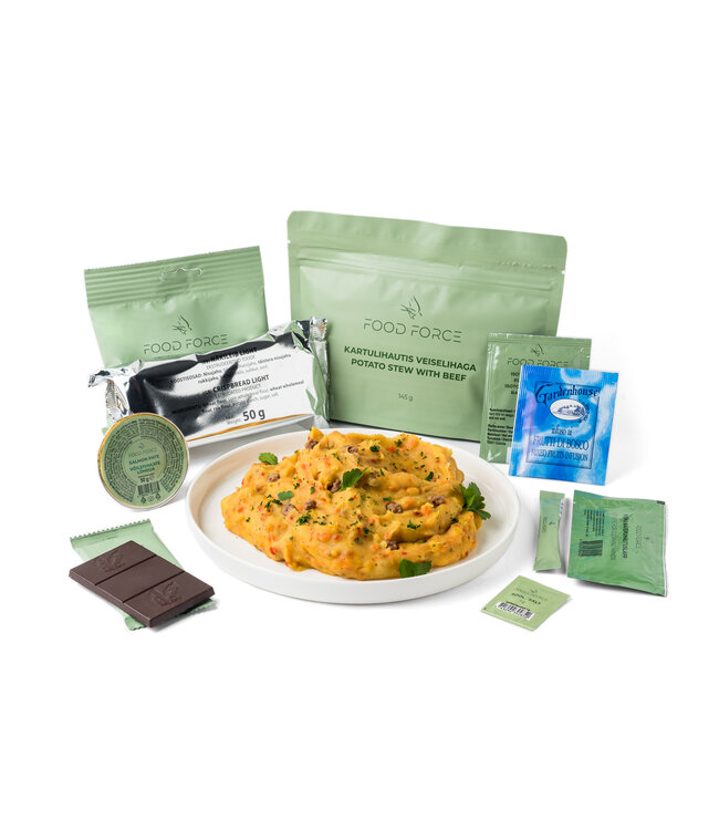 Food Force Potato stew with beef main meal