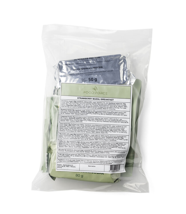 Food Force Strawberry muesli breakfast