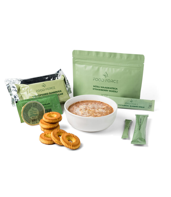 Food Force Strawberry muesli breakfast