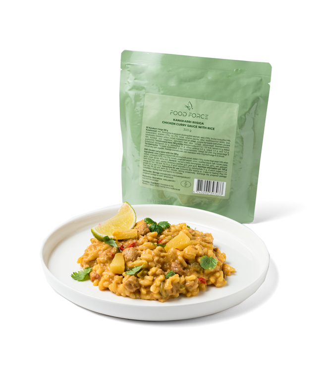 Food Force Chicken curry sauce with rice