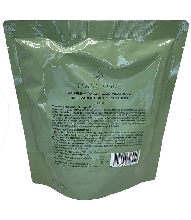 Food Force Beef ragout with vegetables