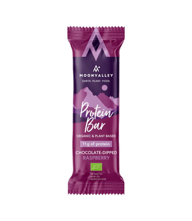 Moonvalley Organic Protein Bar - Chocolat-dipped Raspberry