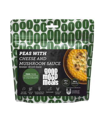 Good Mood Meals Peas with cheese and mushroom sauce