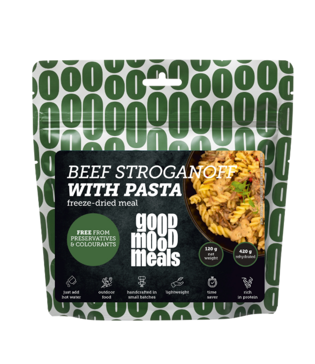 Good Mood Meals Beef Stroganoff with pasta