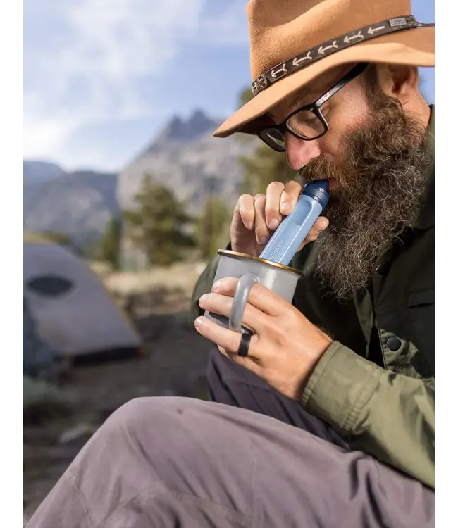 Lifestraw Personal Water Filter Straw Blue
