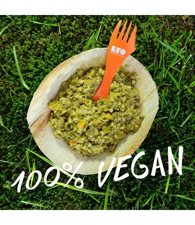 Lyo Food Barley-Lentils-Risotto with Avocado Mousse