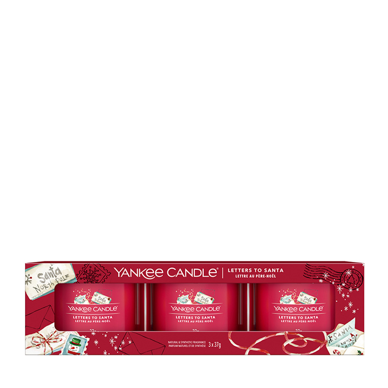 Yankee Candle Letters To Santa Mini Jar 3Pack Beauty & Bobs