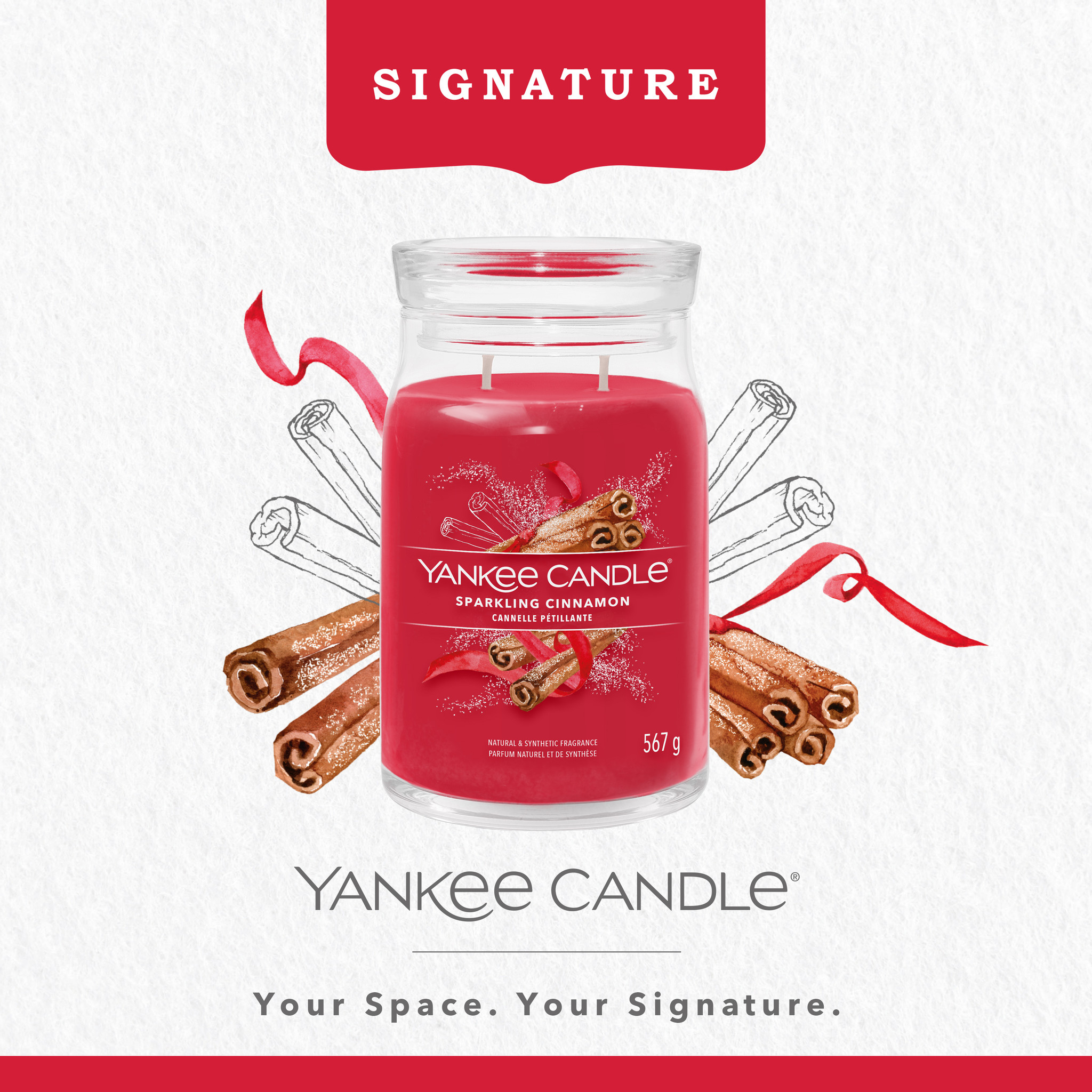 Yankee Candle - Sparkling Cinnamon Signature Large Jar