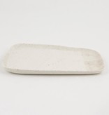 SPECKLED GLAZED TRAY WITH MATTE PART - LARGE