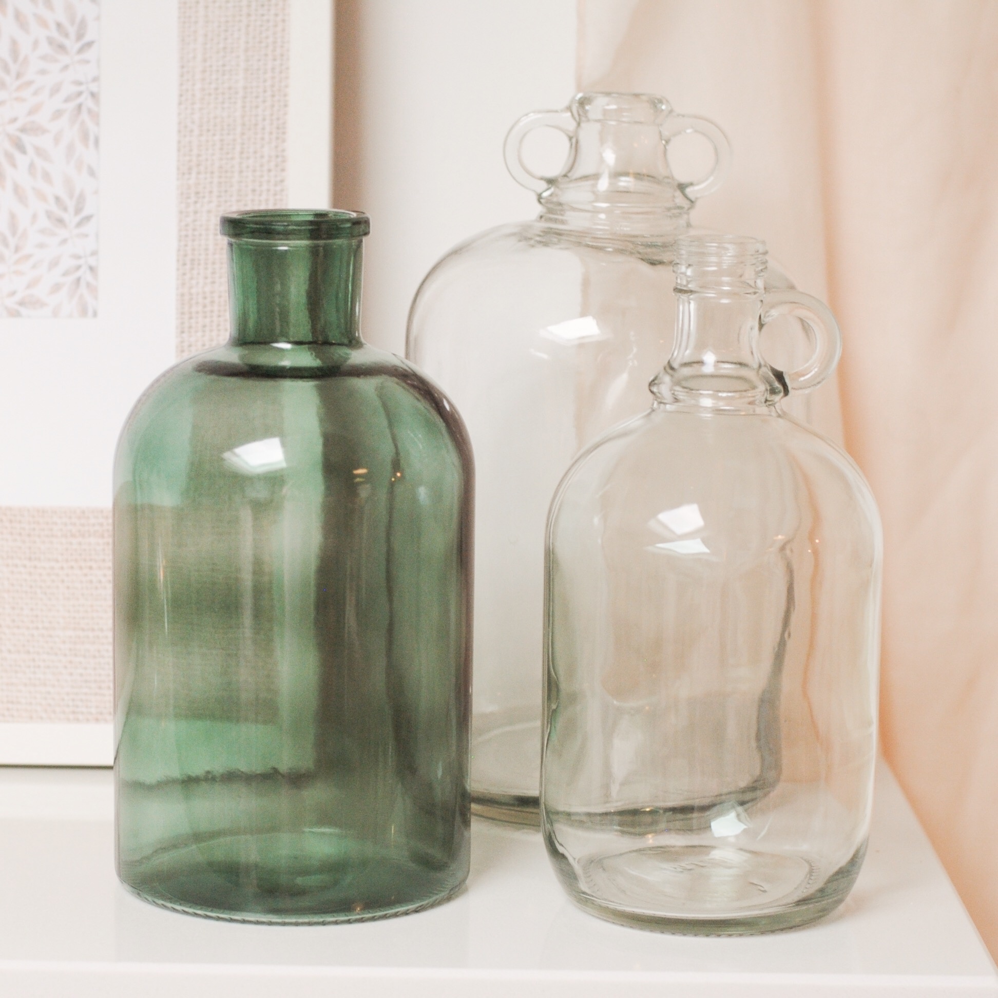 GREEN BOTTLE VASE