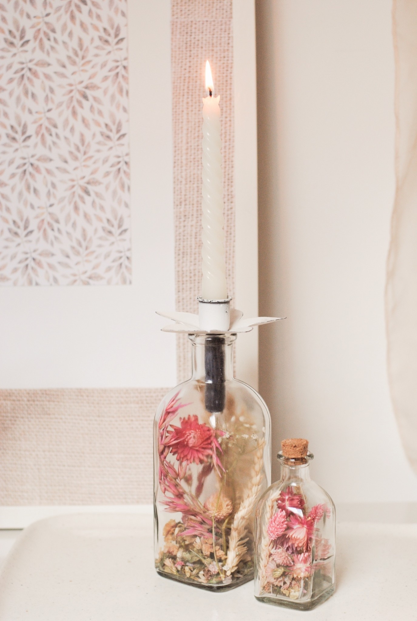 CANDLE HOLDER FOR IN A BOTTLE