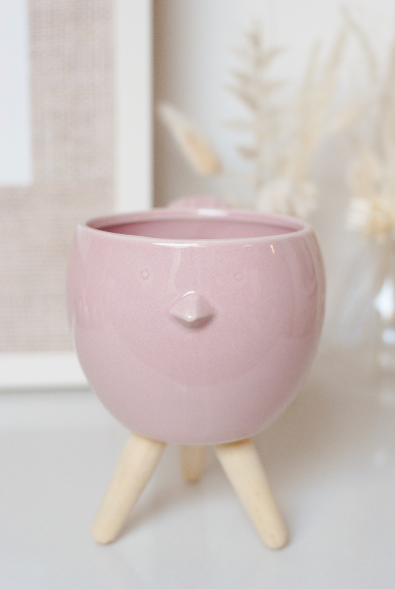 PINK BIRDIE PLANTER