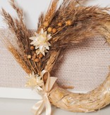 EXPOSED STRAW WREATH - SMALL