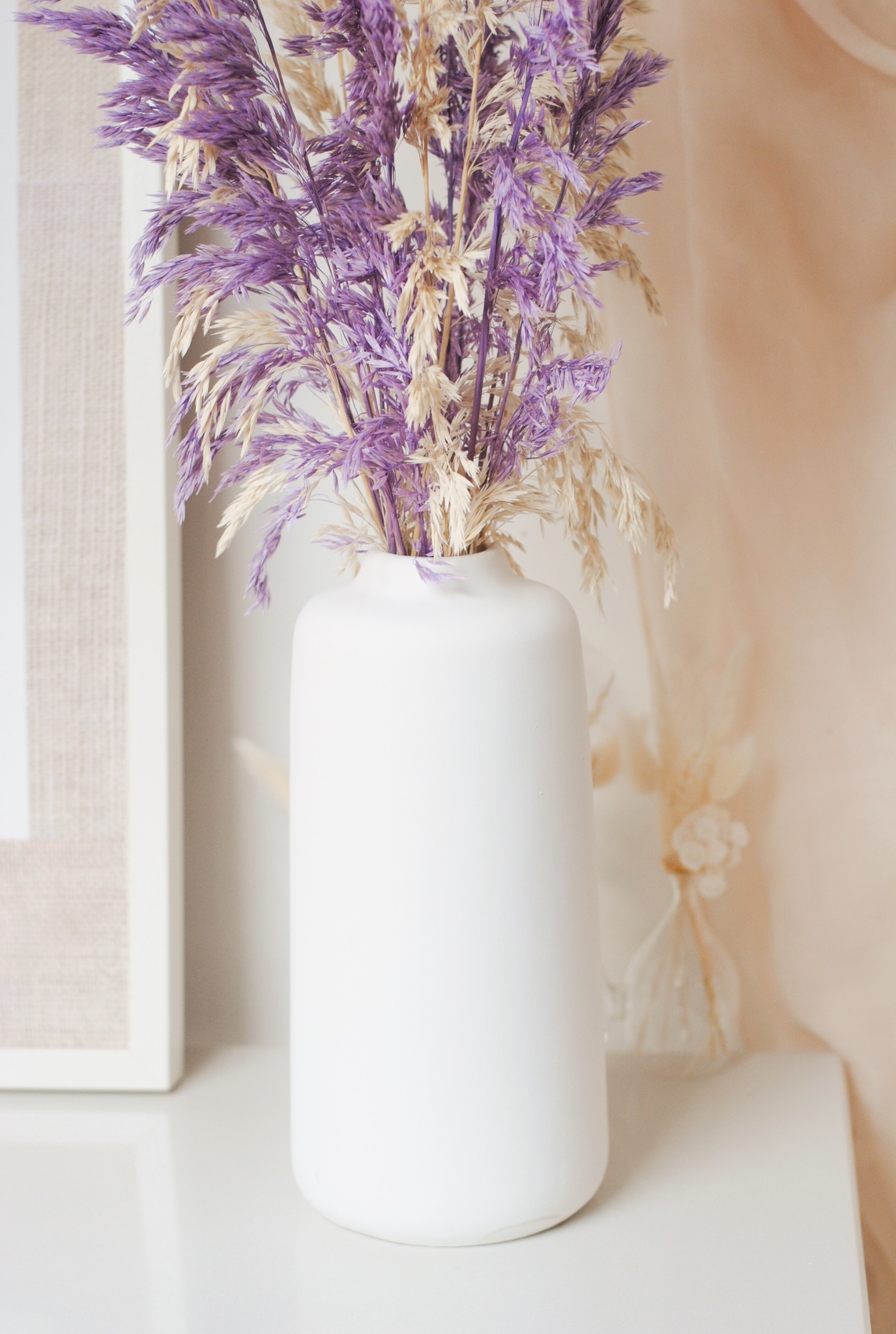 LAVENDER HAZE LARGE BOUQUET & HARPER VASE