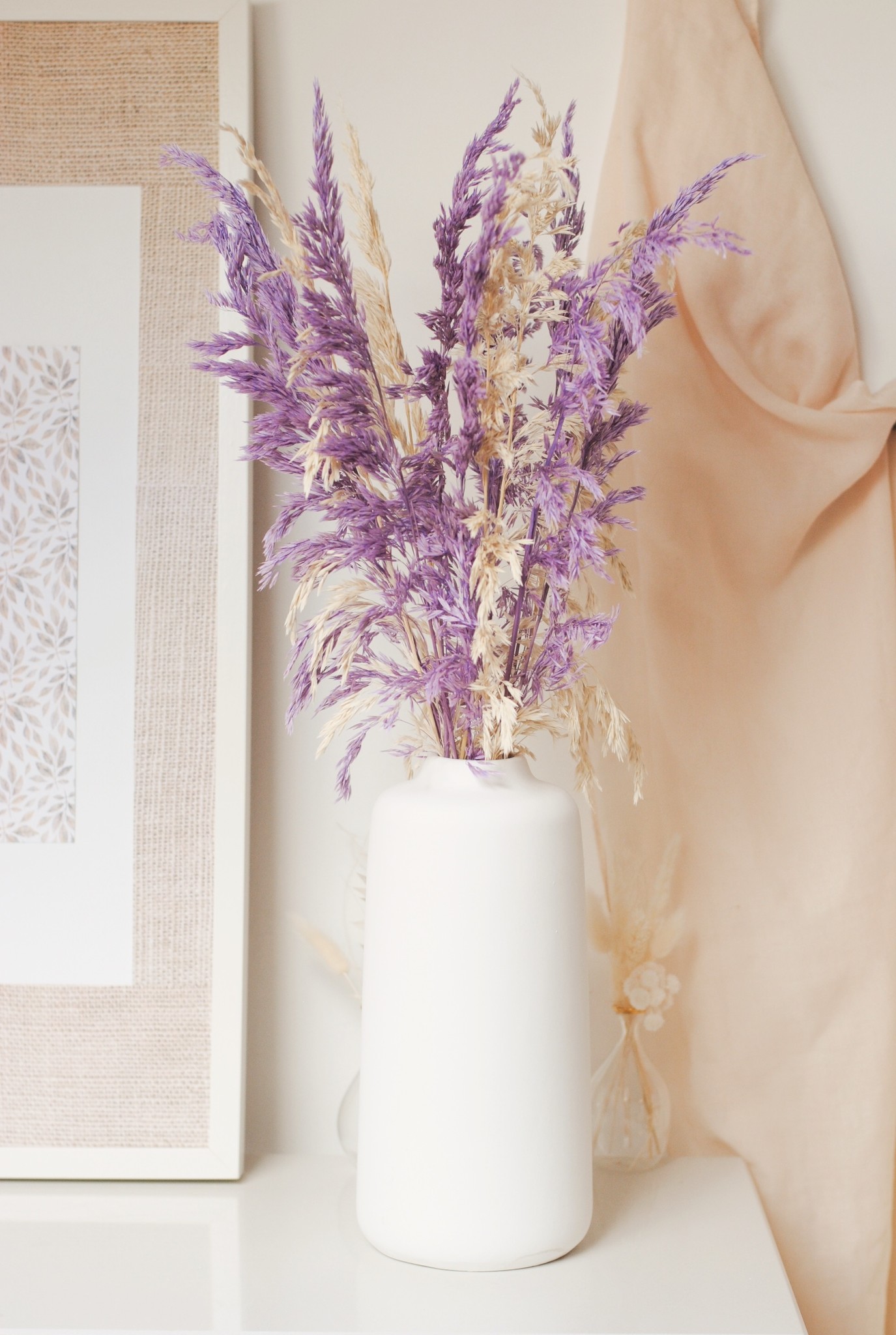 LAVENDER HAZE LARGE BOUQUET & HARPER VASE